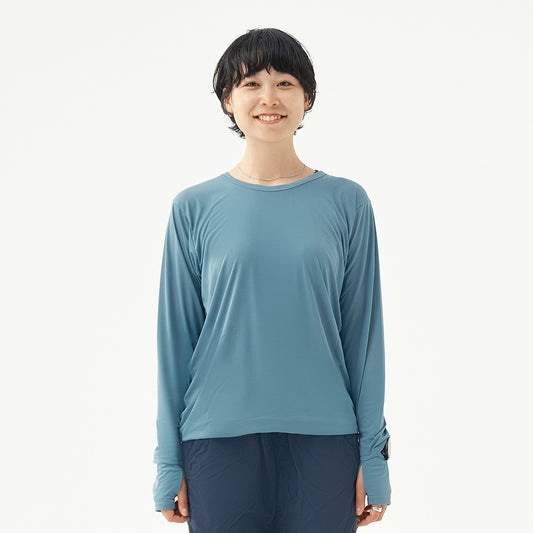 GRID-DRY Crew-neck Long sleeve Thumbhole + Watchhole