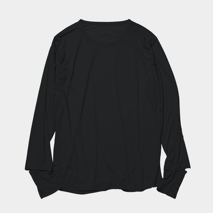 GRID-DRY Crew-neck Long sleeve Thumbhole + Watchhole