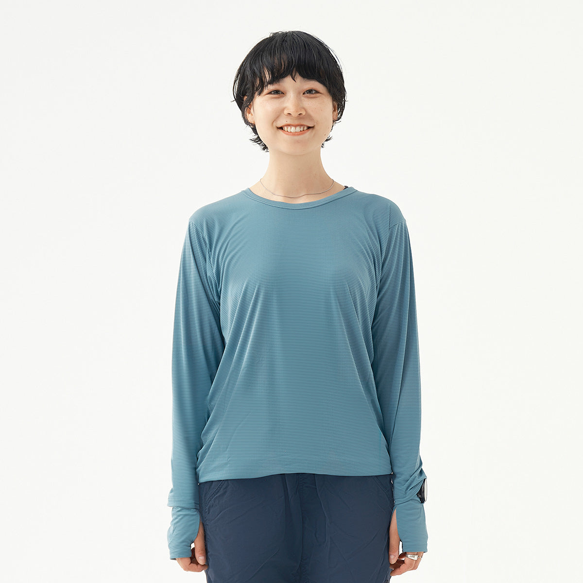 GRID-DRY Crew-neck Long sleeve Thumbhole + Watchhole